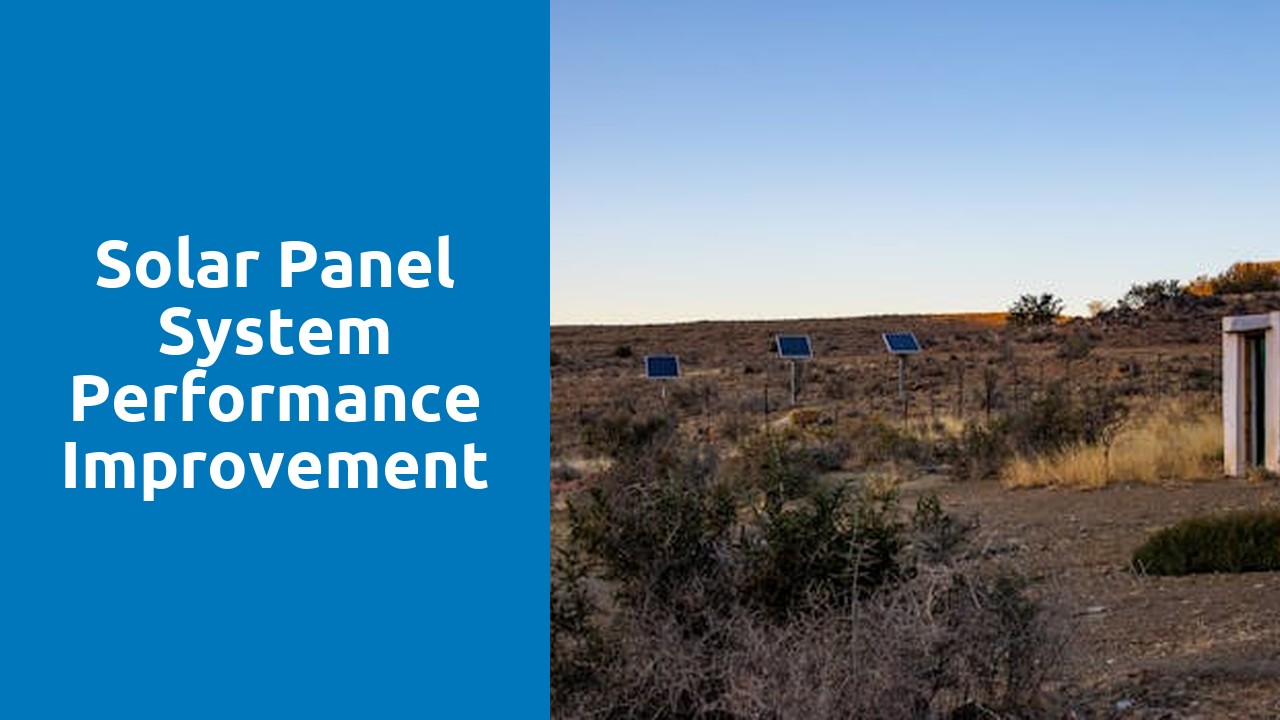 Solar Panel System Performance Improvement